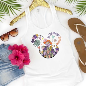 Epcot flower and garden festival Figment tank top, Disney Epcot Figment tank, Epcot Girls trip Disney t shirt, Epcot girls vacation tank top