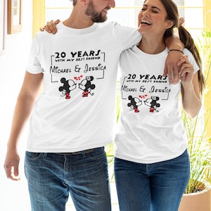 Best Friend Matching Shirts, Disneyland Couple shirts, Mickey and Minnie couple shirts, Aniversary Family Shirts, Mickey Minnie Travel shirt