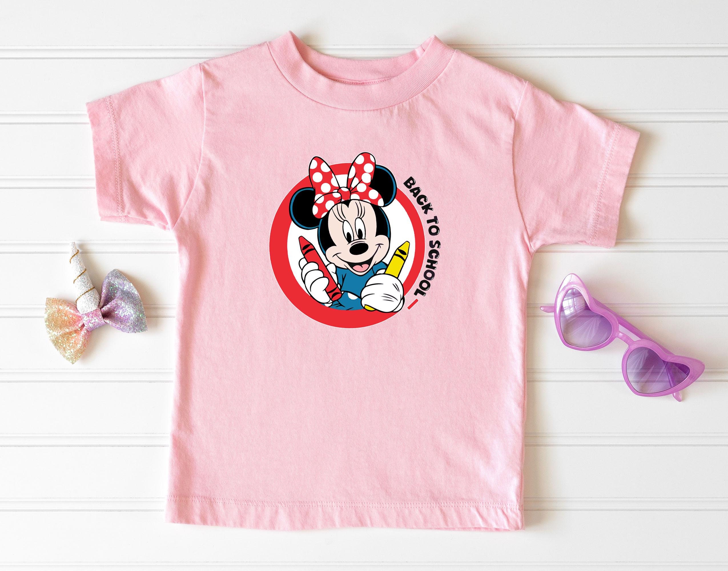 Camisa de regreso a la escuela de Minnie Mouse, camisa del primer día de clases de Disney, camisa para niños pequeños de la escuela Minnie, regalo de maestro