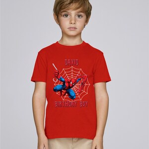 Spiderman Birthday Shirt Birthday Marvel Family Shirts - Etsy
