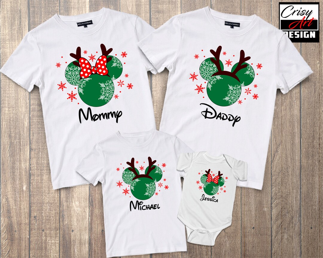 Matching Disney Vacation Christmas Shirt Disneyland Christmas Etsy