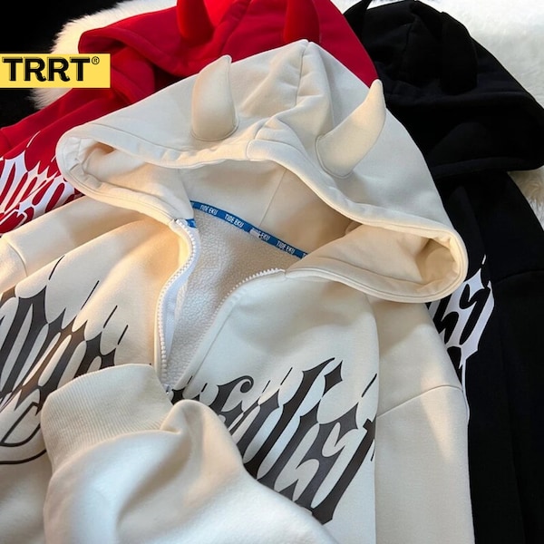 Y2k Devil Horn Jacket Etsy