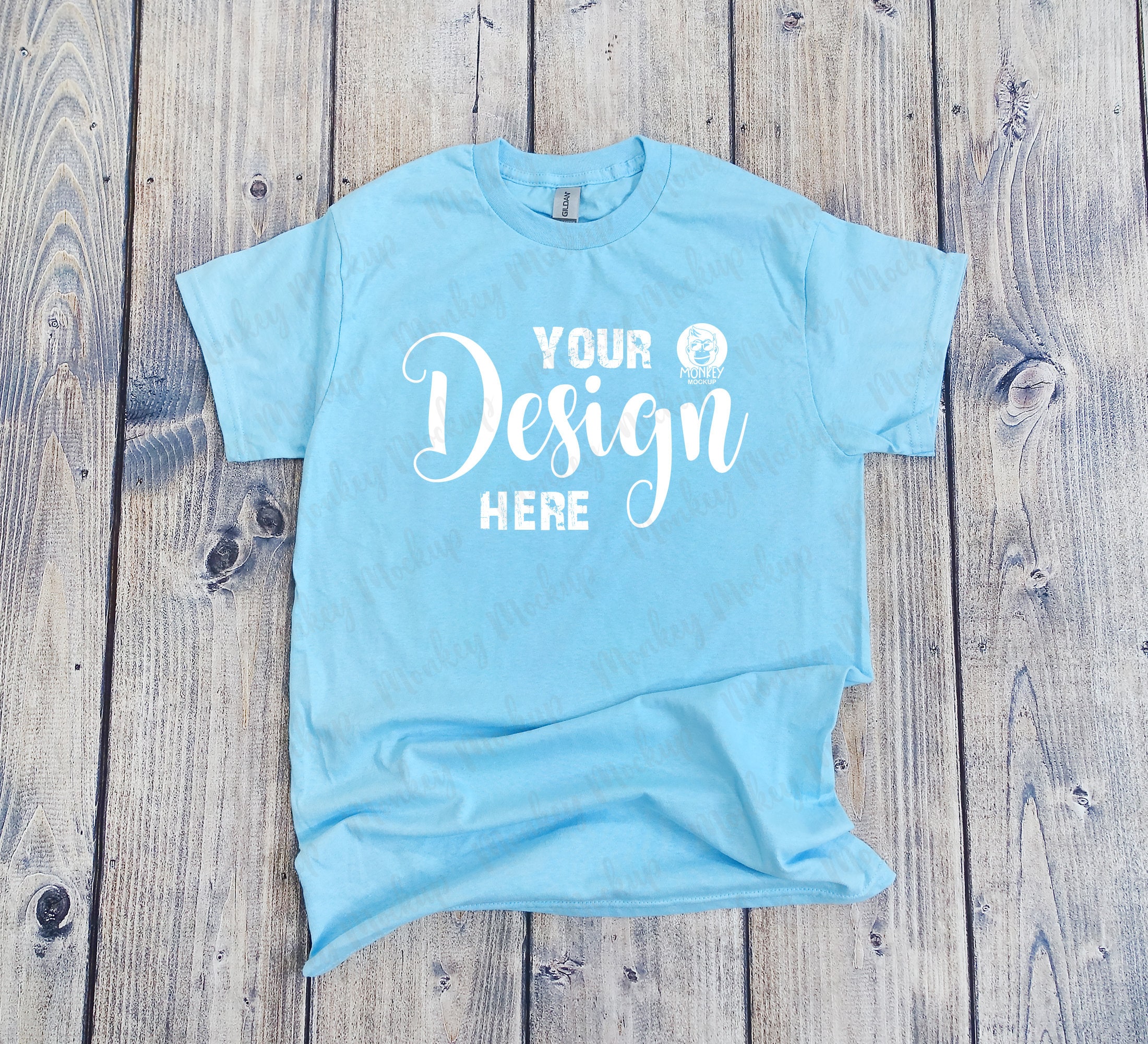 Sky Gildan 5000 Shirt Mockup, Modern Tshirt Mockup, Gildan Shirt Mock