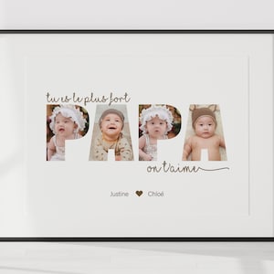 Personalized dad poster, Father's Day poster for home decoration, gift to give to dad, printed poster, first name poster