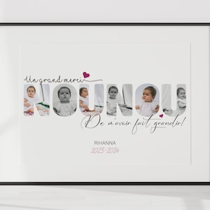 Póster de niñera, regalo para niñera, niñera, fin de contrato de niñera, cumpleaños de niñera