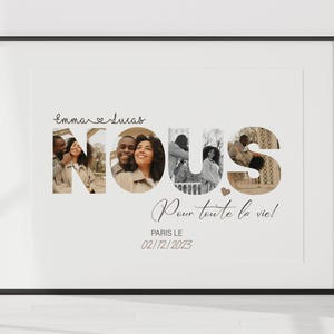 Personalized Couple Poster for a Dating Anniversary Gift - Personalized Word Us Poster - Valentine's Day Gift