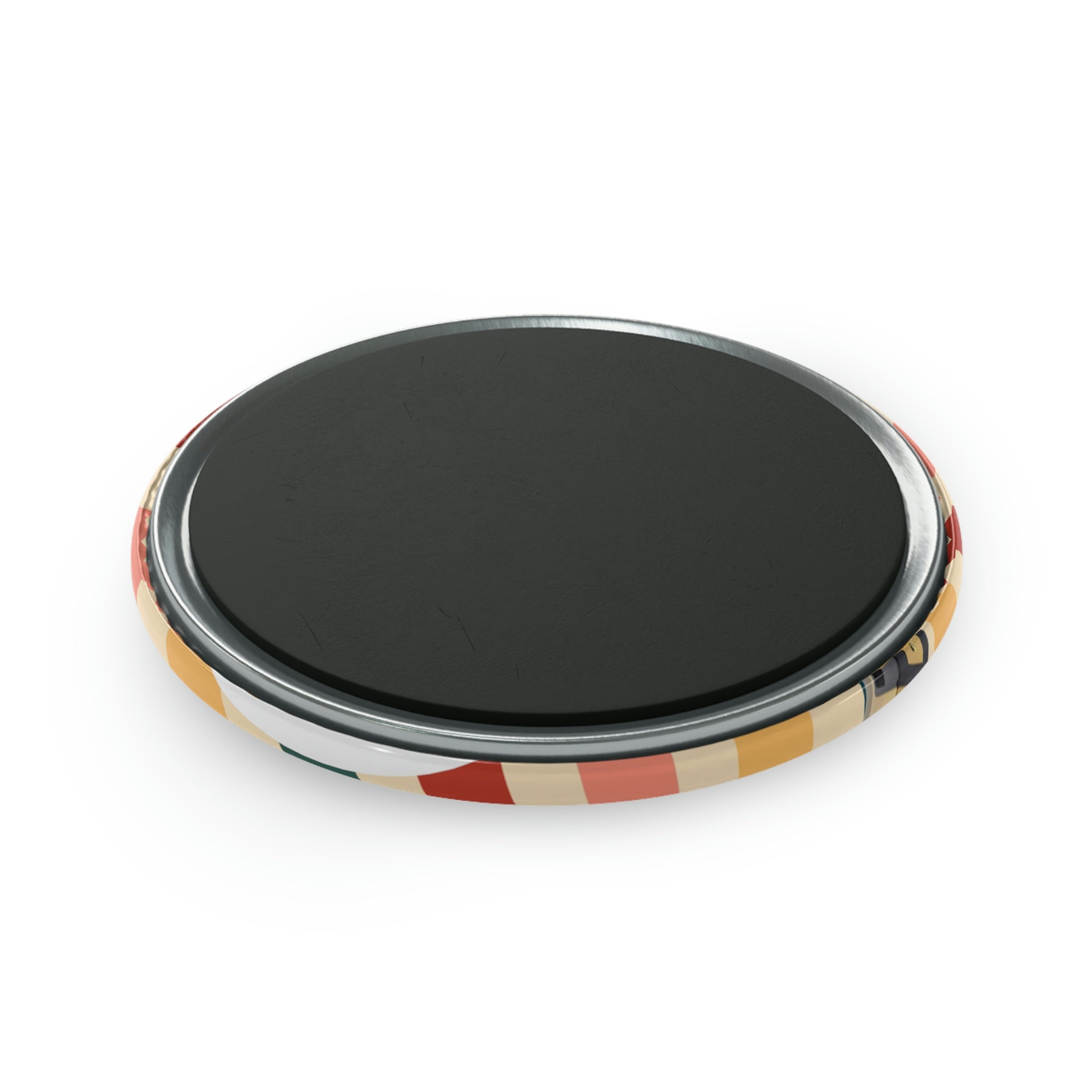 Circle Retro Microphone Printify Artful Fridge