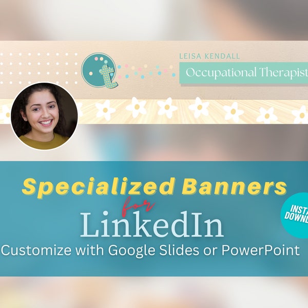Occupational Therapy Specialized Linkedin Banner, Socialmedia art, Personal Banner