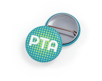 Button Pins for Physical Therapist Assistants. Unique teal pins for PTAs. Therapy and medical gifts.