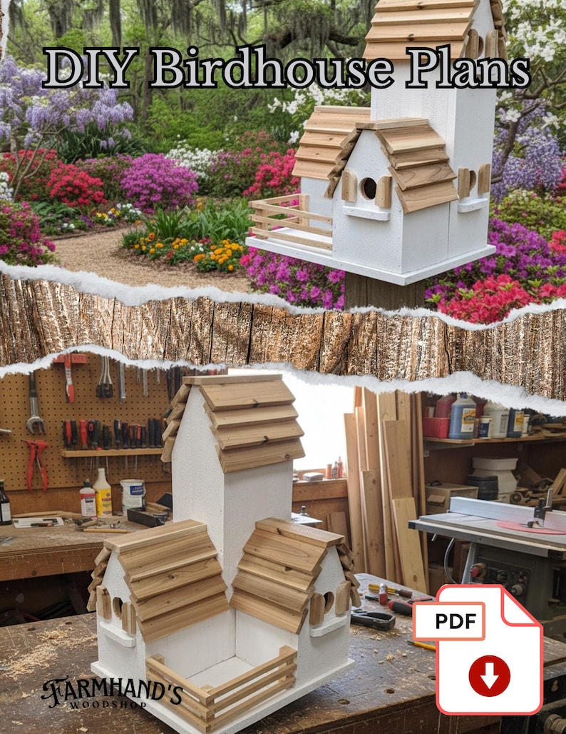 DIY Birdhouse Plans Download - PDF Imperial and Metric - Etsy