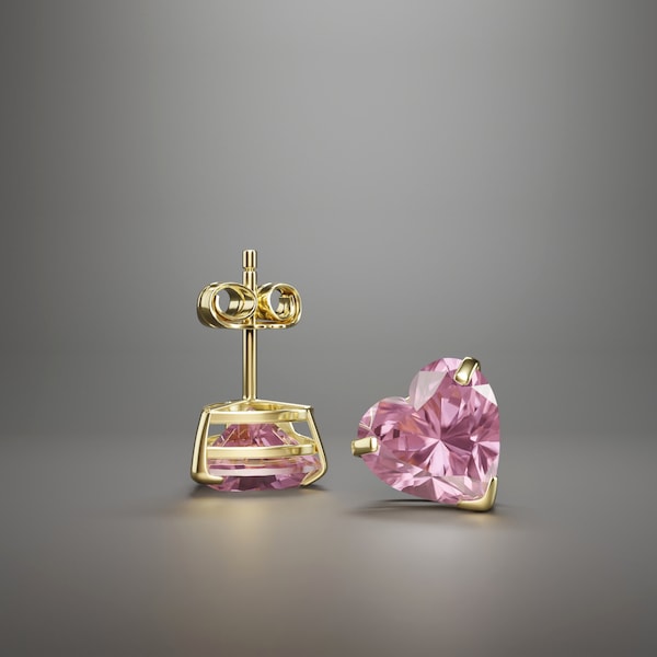 [Julie Vos]Honey Stud-Iridescent Tourmaline Pink main image 1