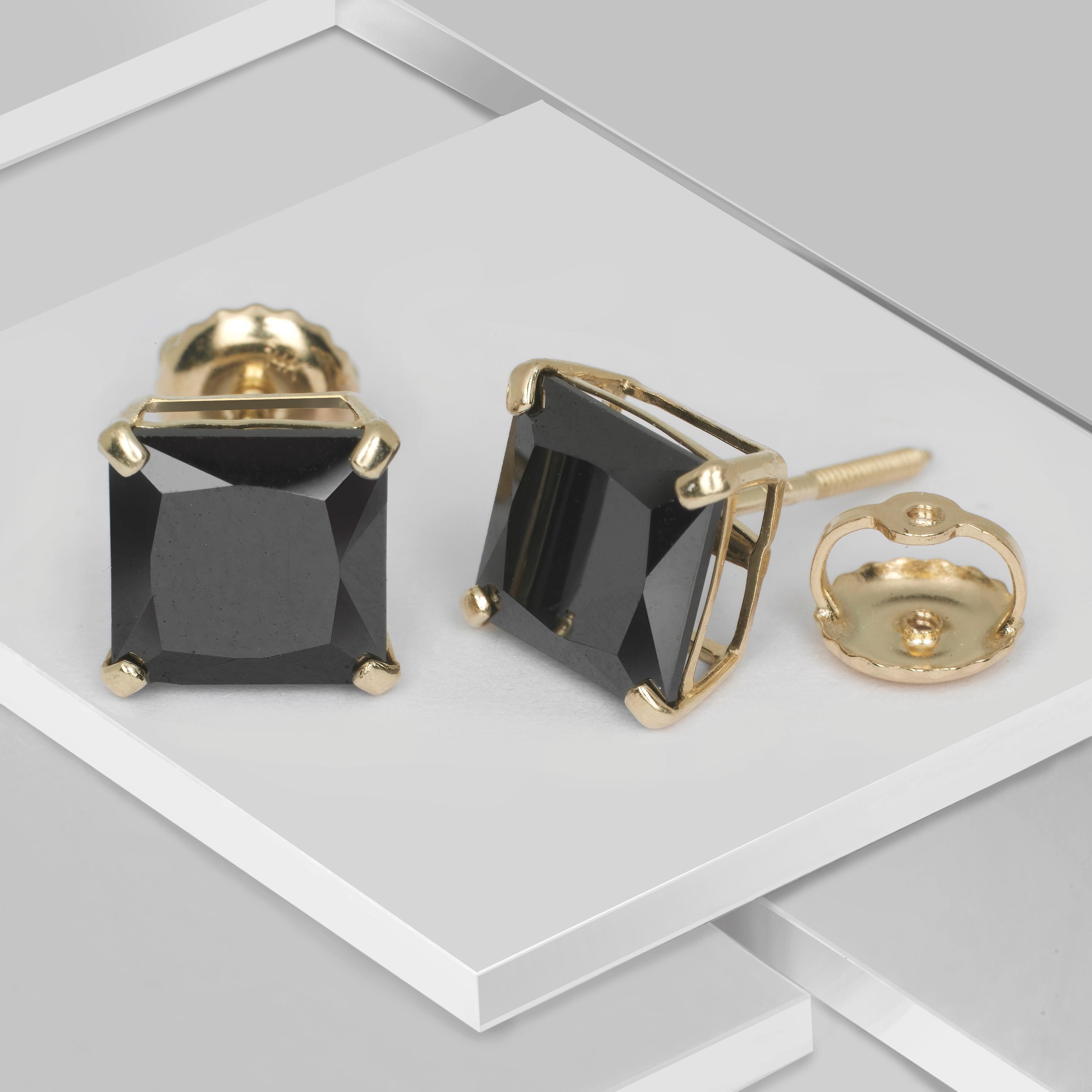 Moissanit Ohrstecker 14k Weißgold 1,55 Karat Moissanit Ohrstecker In 14k Weißgold – Asscher Schliff, Schraubrückteil, GRA Zertifiziert Asscher Cut 1,55 Karat 14k Weißgold Ohrringe Geschenk