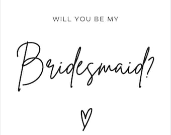 Bridesmaid Proposal