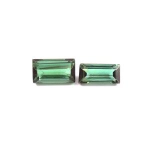 Natural Green Tourmaline 7x4xx3-7x3.5x2.5 MM Baguette, Light Green Tourmaline, Loose Gemstones, Green Tourmaline Baguette, 1.35 Cts