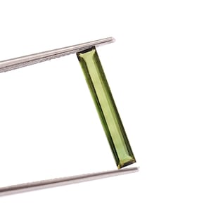 Natural Mint Green Tourmaline Baguette 20x3.30x2.50 MM Mint Green Tourmaline Baguette, Loose Gemstones, For Jewelry Making, 1.55 Cts