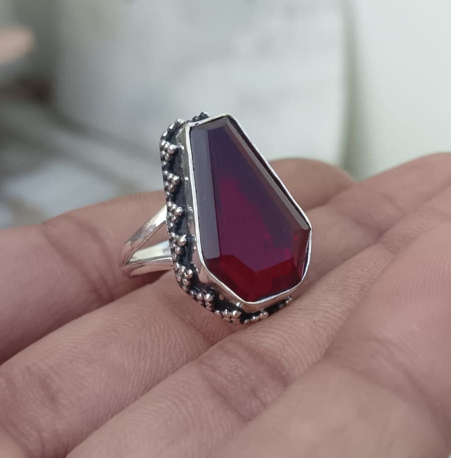 GEMSTONE COFFIN RING | AS ABOVE JEWELLERY