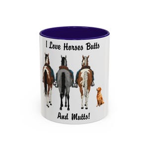 Colorful Horse and Dog Mug: Funny Gift for Pet Lovers, Equestrian drinkware