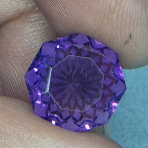 Blume geschnitten Amethyst 7 Karat natürlich für Schmuck, Anhänger und Ring machen