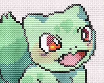 Cute Bulbasaur Cross-Stitch Pattern [PDF]