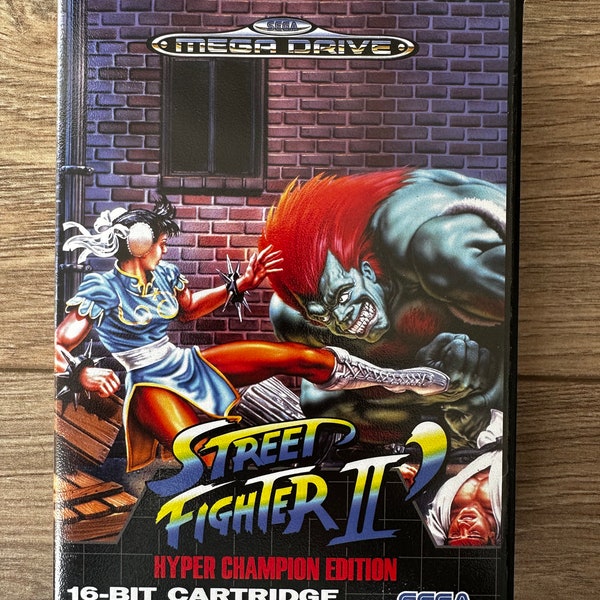 Street Fighter Hyper Champion Edition Megadrive / Gioco Genesis personalizzato