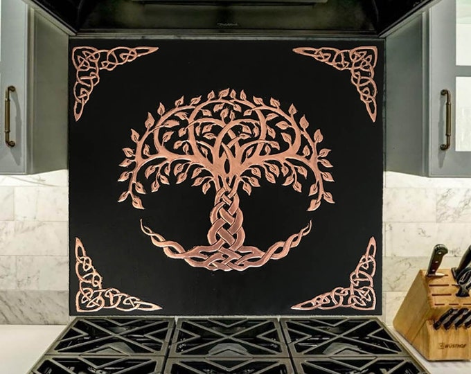 Celtic Tree of Life - Handmade Tile. Material - 100% Copper, Stainless ...