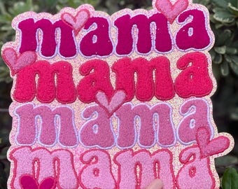 mama + iron patch + diy valentines day
