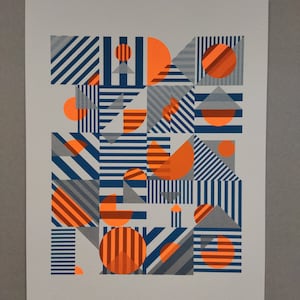Serigrafie in edizione limitata con motivi geometrici