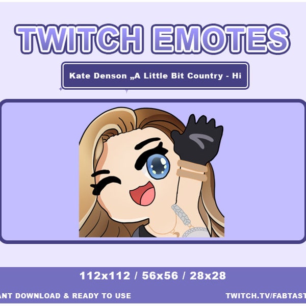 Kate Denson Hi Emote | Dead by Daylight Emotes Twitch | Kate Denson DBD Emotes Twitch | Twitch, Discord, YouTube Emote