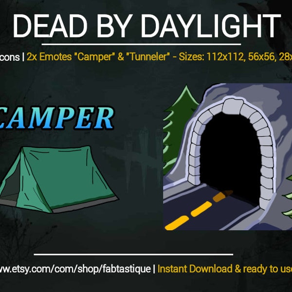 2x Camper & Tunneler Emote Dead by Daylight Twitch | Dead by Daylight Emotes Twitch, Discord, YouTube | DBD Emotes Stream