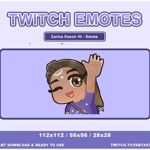 Zarina Kassir DBD Emote | Dead by Daylight Emotes Twitch | Zarina DBD Emotes Twitch | Twitch, Discord, YouTube Emote | Chibi Girl Emote