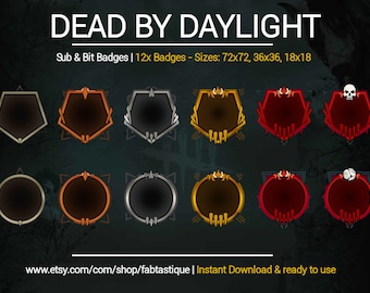 DBD Ranks Stream Badges & Emotes (digital File) - Etsy Canada
