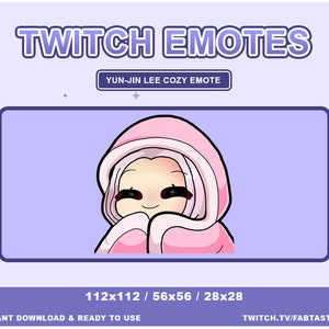 Yun-Jin Lee Cozy Emote | Dead by Daylight Emotes Twitch | Yun-Jin DBD Emotes Twitch | Twitch, Discord, YouTube Emote | Cozy Chibi Emote