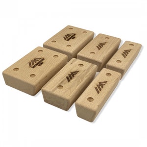 Small Pinches | Wooden Climbing Pinch Holds | Campus Board Grip Strength Trainer