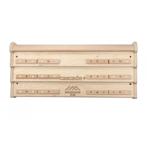 Minimal Edge Cascade Hangboard | Wooden Fingerboard for Climbing | Micro Crimp Grip Strength Trainer