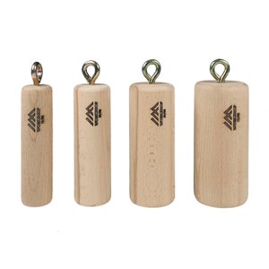 Grip Wood Tubes (Pair) | Climbing, Crossfit, Ninja Gear | Grip & Finger Strength Equipment