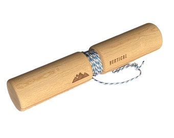 Fuerza muscular / Rodillo de muñeca / Escalada en roca, Equipo para fuerza de dedos y agarre / Varilla flexora extensora / Rodillo de antebrazo de 3 pulgadas (76 mm)