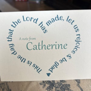 Dolci beni dell'anima Versetto biblico preferito o detto -Note di ringraziamento -Regali personalizzati-Insegnanti-Regali per lei-Compleanno 12 biglietti e buste