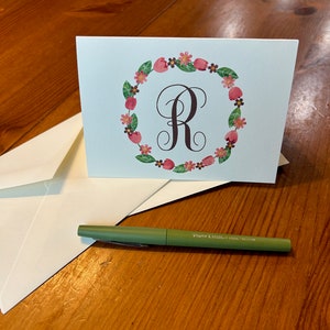 Süßer Seelenkranz Pink-Personalisierter Kranz-Lehrer-Omas-Weihnachten-Geburtstag-Mamas-Weil ich Dich liebe! 12 Karten & Briefumschläge