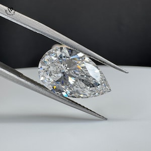 Pear Shape Lab Grown Diamond DE/VS, Loose Diamond, Pear Cut Lab Created Diamond, Custom Engagement Diamond, All Sizes & Shapes Available