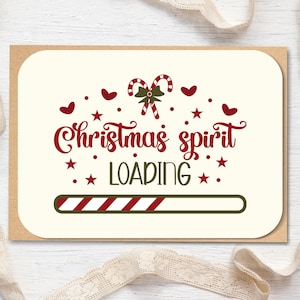 Vintage-Karte zu Weihnachten - kreative Weihnachtskarte zum Geschenk - Karte Mann Weihnachten - Geschenk-Karte Partner - DIN A6