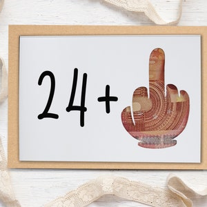 25° compleanno – regalo divertente in denaro per il 25° – biglietto di auguri speciale – biglietto con soldi per il 25° compleanno – partner regalo – DIN A6