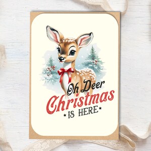 Carte vintage pour Noël - belle carte de Noël à offrir - carte de Noël pour mari - partenaire de carte cadeau - DIN A6