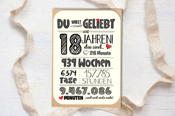 Geburtstagskarte 18 Mädchen Geld Geschenk Karte 18. Geburtstag Mit
