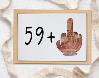 60th birthday - funny money gift for 60th - special birthday card - 60 years birthday man card money - gift partner- DIN A6