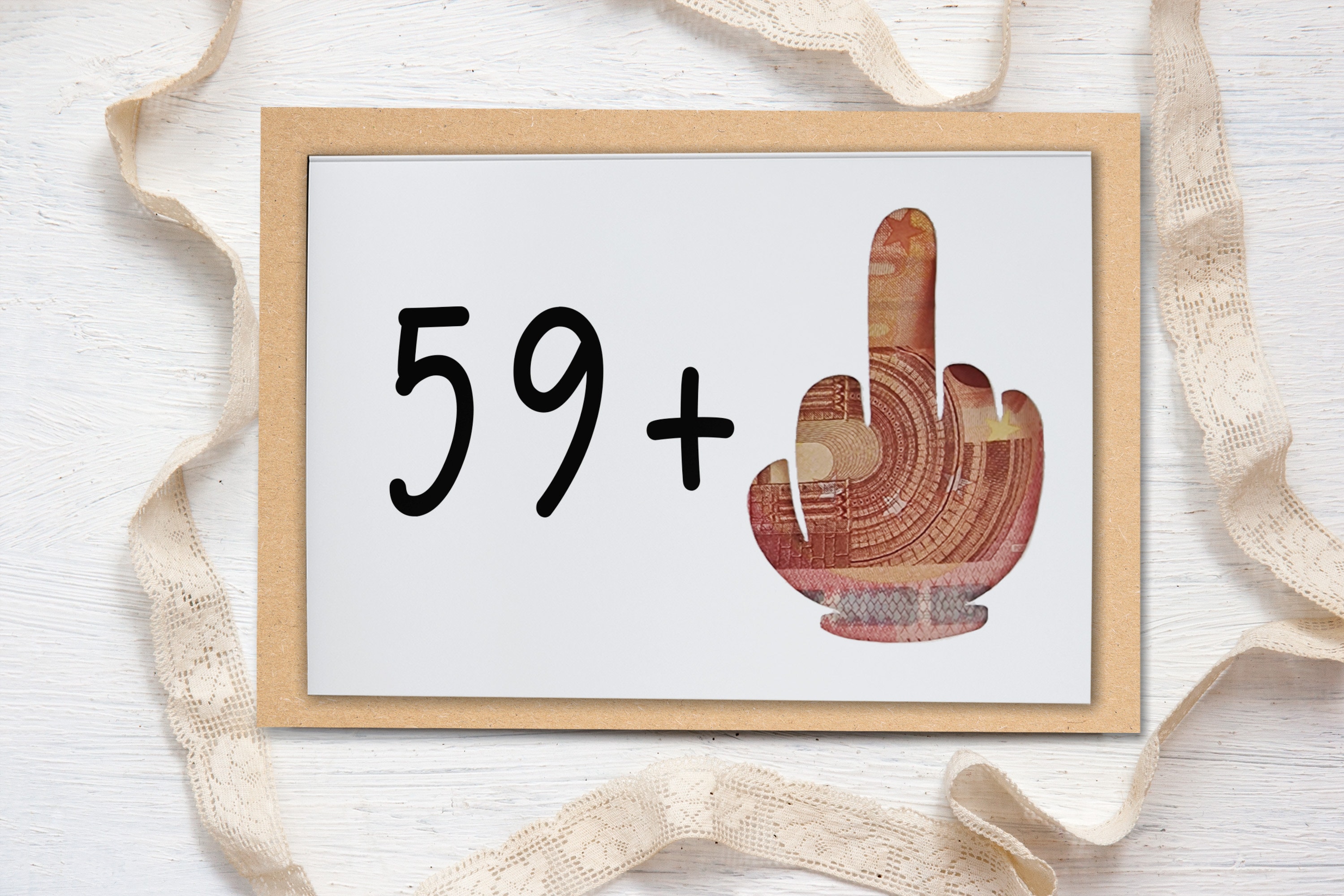 60. Geburtstag Witziges Geldgeschenk zum 60. besondere Geburtstagskarte