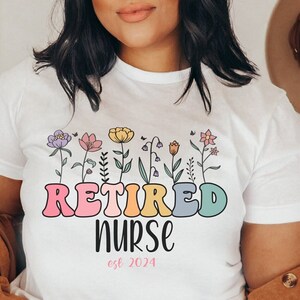 Nurse Retirement Shirt 2024, Custom Retired Shirt, Retired Nurse Gift, Retirement Gift Shirt