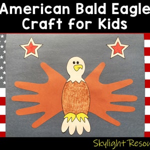 Proyecto de artesanía del águila calva americana/actividad patriótica para niños