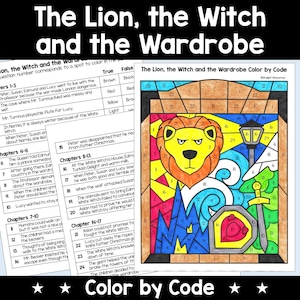 Lejonet, häxan och garderoben Färglägg efter nummer Läsaktivitet, Narnias krönika