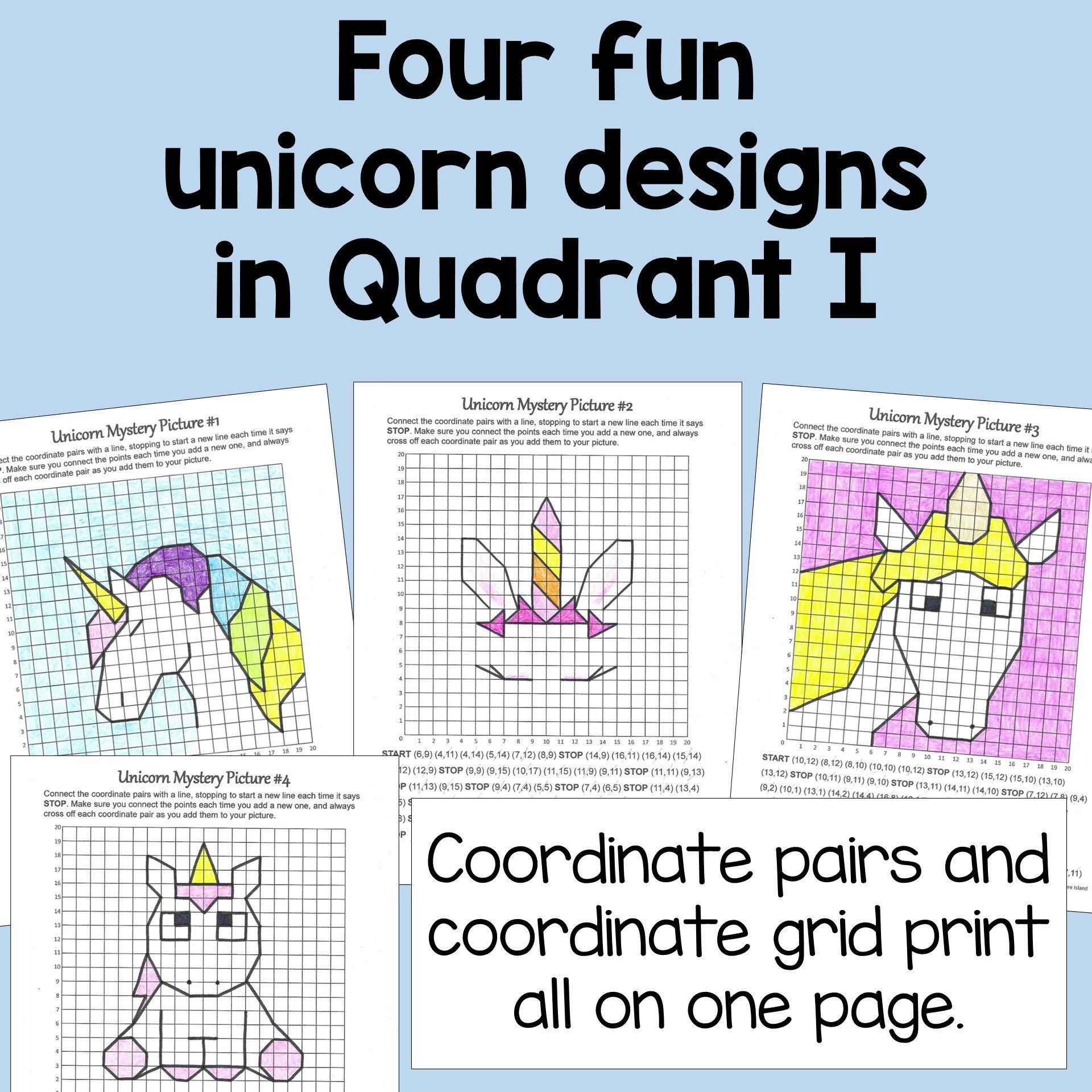 Coordinate Grid Quadrant 1