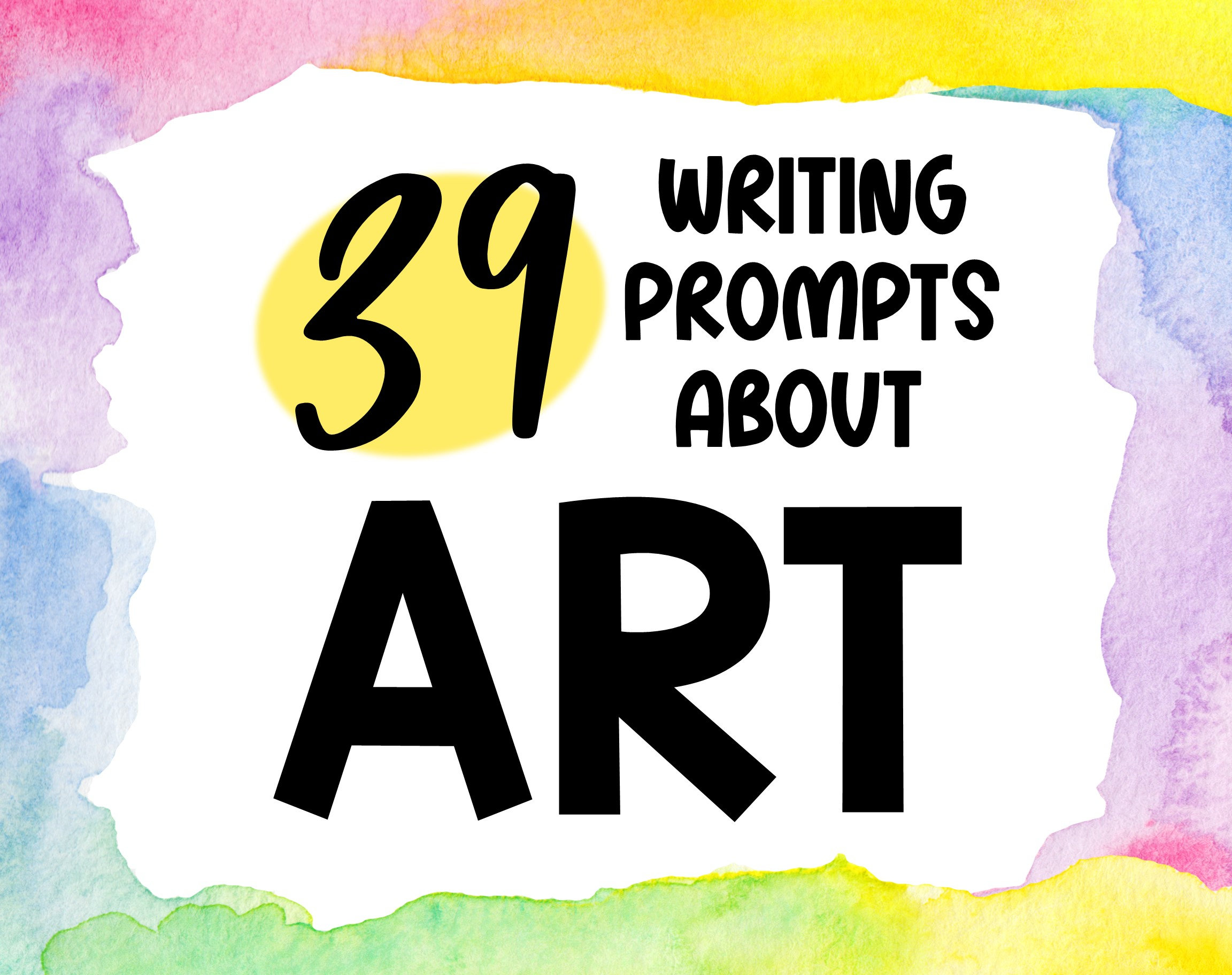 Art Themed Writing Prompts for the Classroom Journaling - Etsy